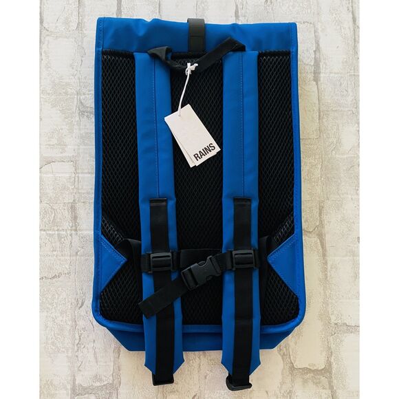 Rains Wave Rolltop Rucksack Waterproof Cycle Ready Backpack with Laptop Pocket - Picture 3 of 7